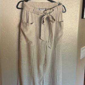 HYFVE Light Tan Wide Leg Pants